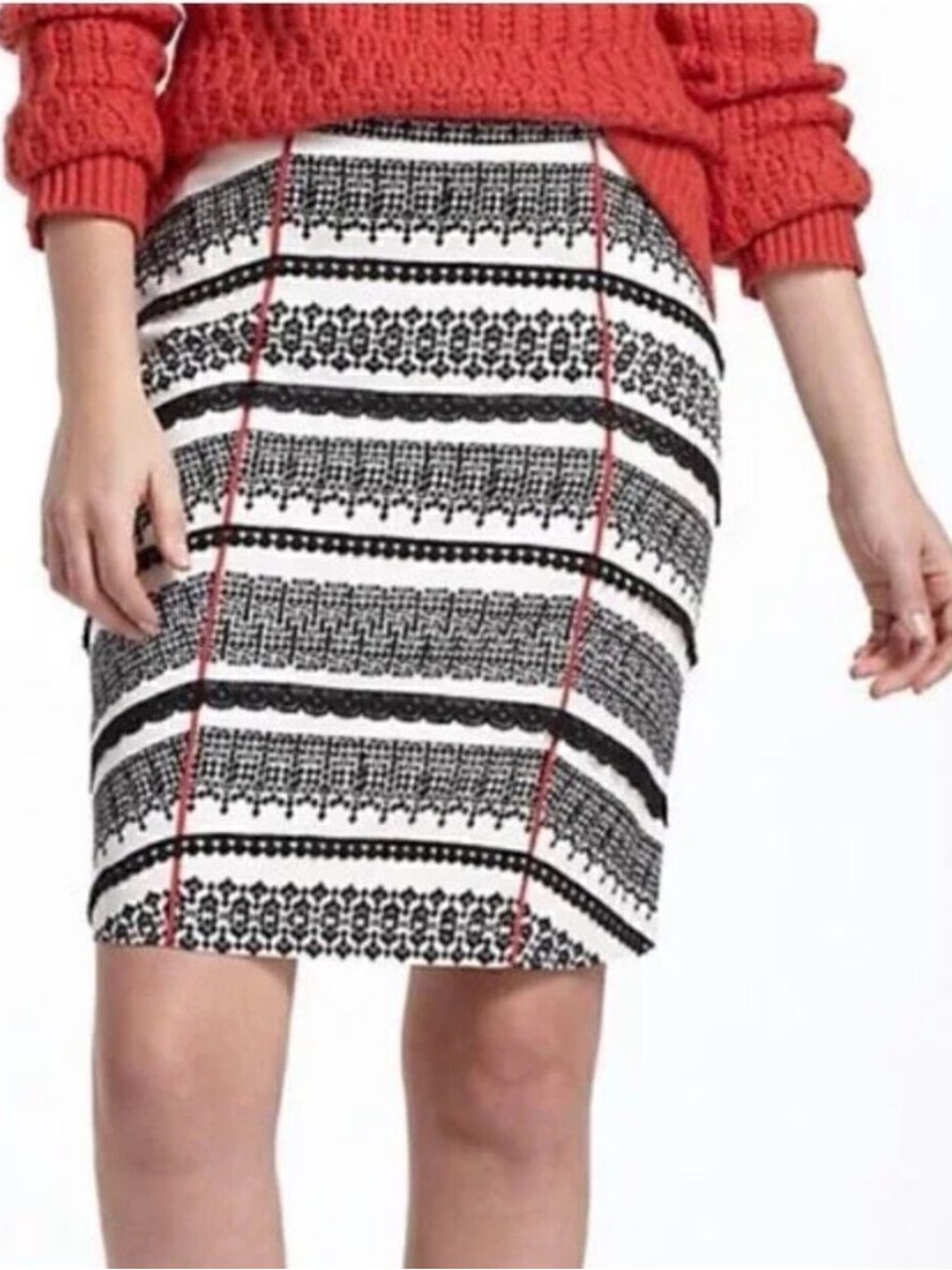 Anthropologie Tabitha Black and White Skirt